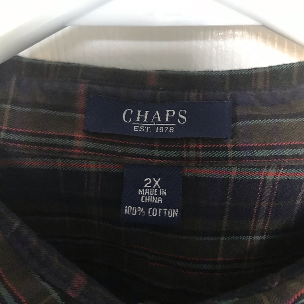 Chaps women’s plaid shirt 2X